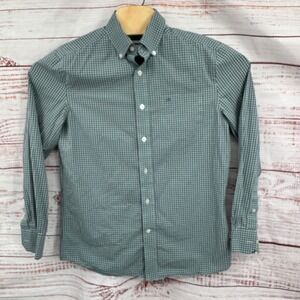 Southern Tide‎ Shirt Mens Size Small Classic Fit Gingham Button Down Blue Green